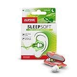 Alpine SleepSoft - Ohrstöpsel zum Schlafen & Dämpft Schnarch-Geräusche, Gratis Cleaner